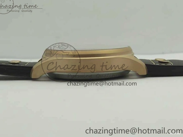 MIROTIME 0331 Big Pilot IW510301 Satin-Polished RG YLF Best Edition Black Dial On Leather Strap A Flexible 7222